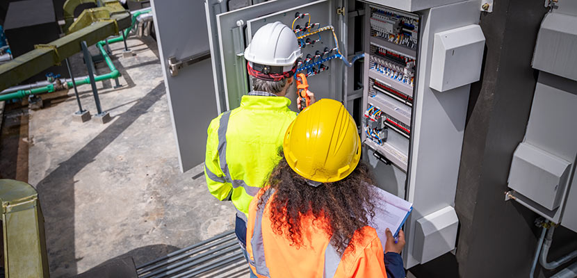 Engineer Wearing Safety Uniform Checking And Inspe 2025 03 13 15 25 02 Utc1 Construction Site image - CJS Power & Technology